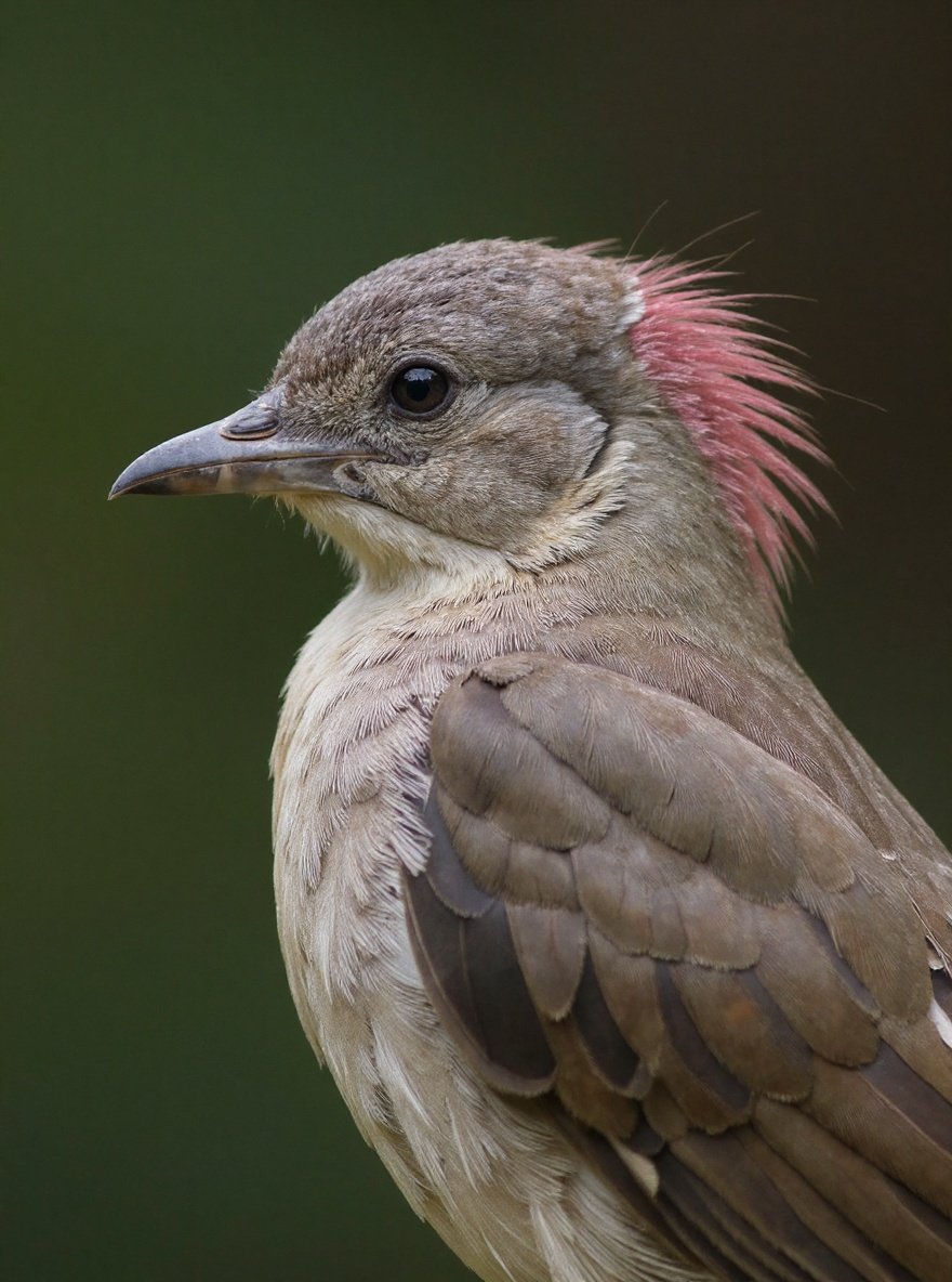 bowerbird — pink nape crest