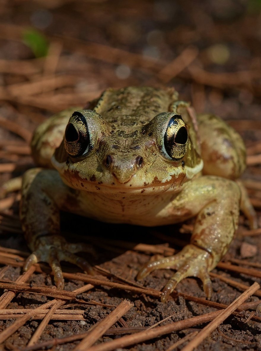 woodfrog — closeup