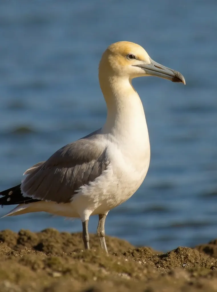 A gannet enters the water with a streamlined head and controlled splash.
